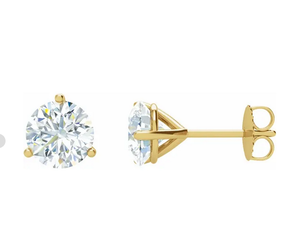 14K Yellow 1 CTW Natural Diamond Stud Earrings Item # 66233:60127:P