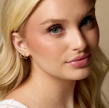 14K Yellow 1/8 CTW Natural Diamond Hinged 12.5 mm Hoop Earrings Item # 87382:106:P