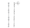 14K White 1/3 CTW Natural Diamond Chain Earrings Item # 652340:60000:P