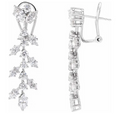 14K White 4 1/4 CTW Lab-Grown Diamond Earrings Item # 689051:LG701:P