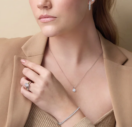 14K Yellow 1 CT Lab-Grown Diamond 18" Necklace Item # 28392:LG708:P