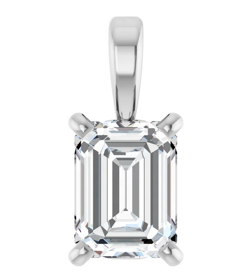 14K White 1/2 CT Natural Diamond Pendant Item # 28428:611:P