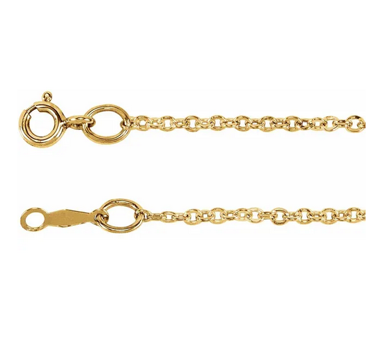 14K Yellow 1.75 mm Cable 18" Chain Item # CH431:114:P