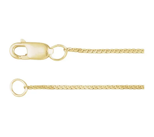14K Yellow .9 mm Serpentine 18" Chain Item # CH1308:118:P