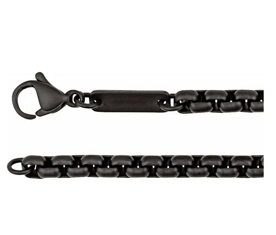 Titanium 4 mm Round Box 20" Chain Item # CH1289:102:P