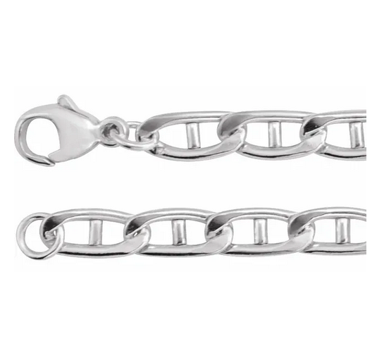Sterling Silver 5.15 mm Anchor 16" Chain Item # CH1314:103:P