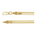 14K Yellow/White 3.2 mm Reversible Diamond-Cut Snake 18" Chain Item # CH1281:102:P