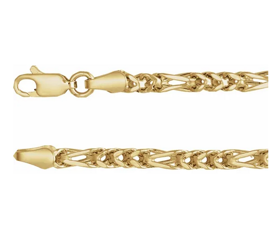 14K Yellow 3.2 mm Franco 16" Chain Item # CH1283:102:P