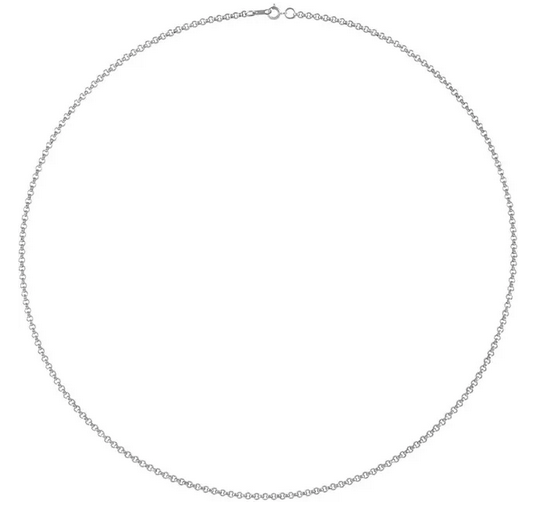 14K White 2 mm Rolo 16" Chain Item # CH432:208:P