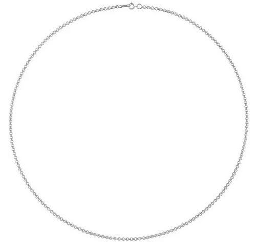 14K White 2 mm Rolo 16" Chain Item # CH432:208:P
